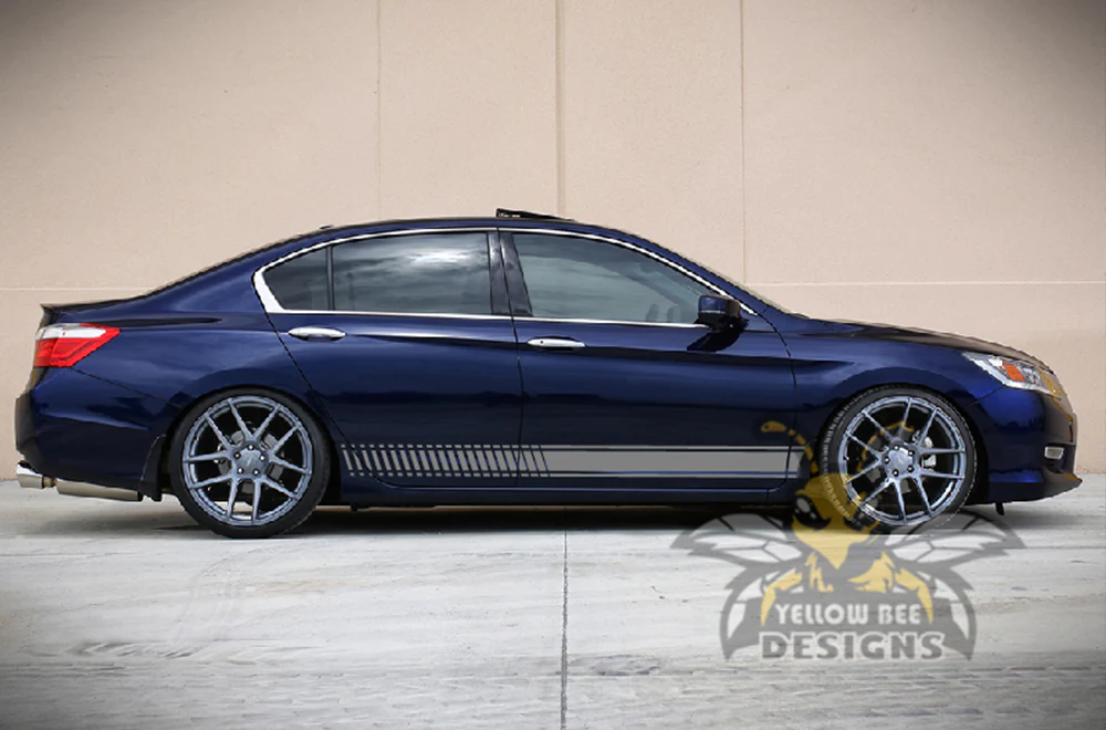 Lower Side Stripes Graphics Vinyl Decals Compatible with Honda Accord - Image 3