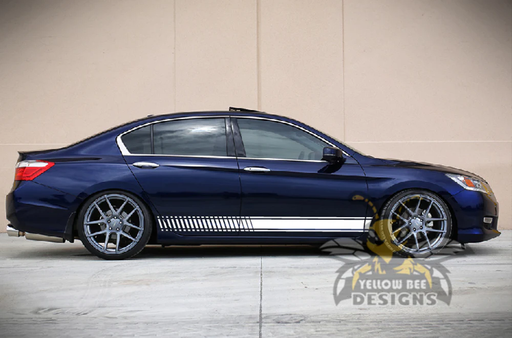 Lower Side Stripes Graphics Vinyl Decals Compatible with Honda Accord - Image 5
