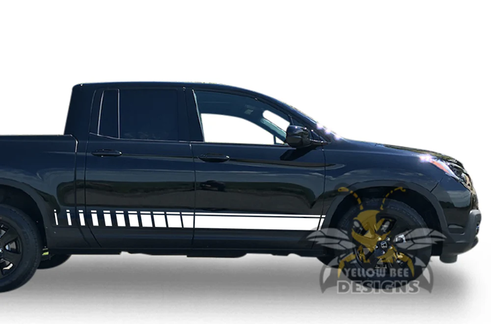 Lower Side Stripes Graphics Vinyl Decals Compatible with Honda Ridgeline - Image 5