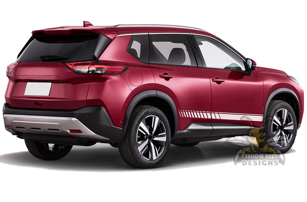 Lower Side Stripes Graphics Vinyl Decals Compatible with Nissan Rogue - Image 10