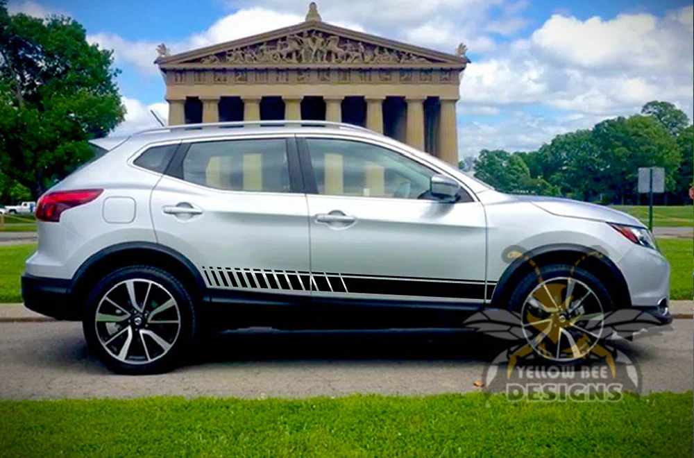 Lower Side Stripes Graphics Vinyl Decals Compatible with Nissan Rogue - Image 3