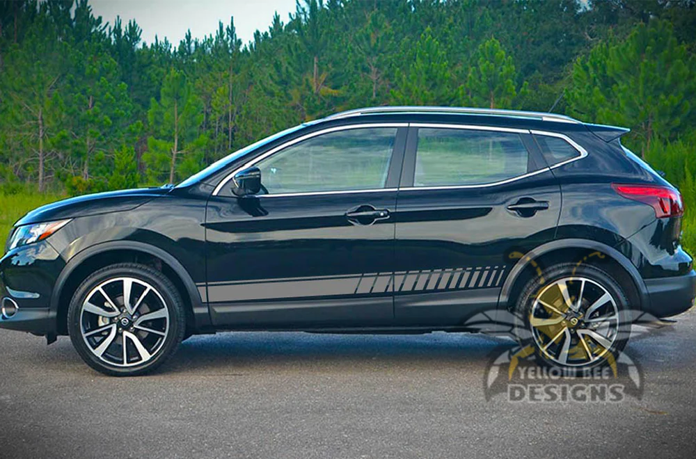 Lower Side Stripes Graphics Vinyl Decals Compatible with Nissan Rogue - Image 4