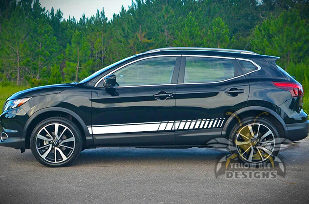 Lower Side Stripes Graphics Vinyl Decals Compatible with Nissan Rogue - Image 5