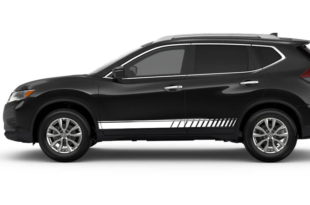Lower Side Stripes Graphics Vinyl Decals Compatible with Nissan Rogue - Image 8