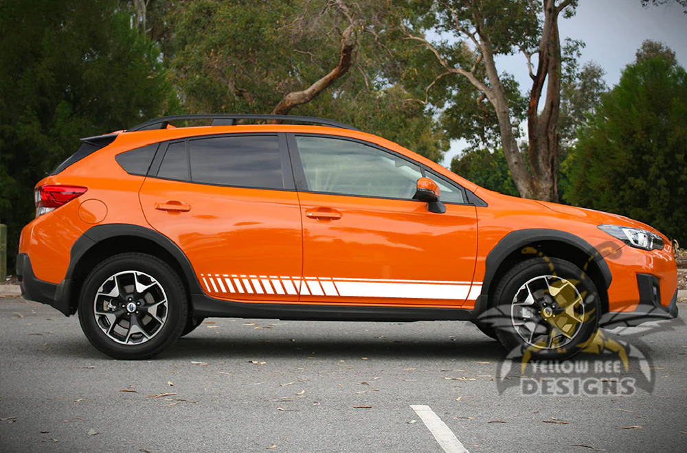 Lower Side Stripes Graphics Vinyl Decals Compatible with Subaru Crosstrek - Image 4