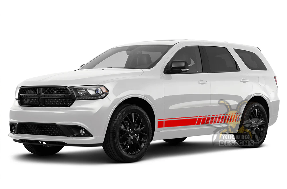 Lower Side Stripes Vinyl Decals Compatible With Dodge Durango - Image 2