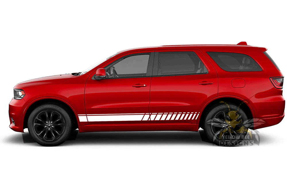 Lower Side Stripes Vinyl Decals Compatible With Dodge Durango - Image 3