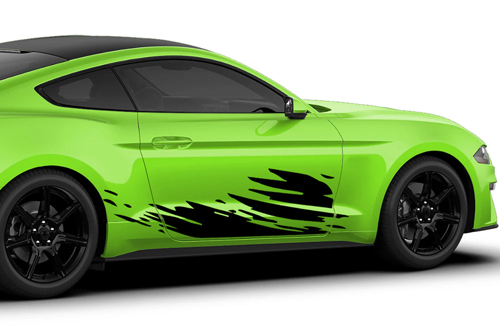Lower Splash Decals Graphics Vinyl Stickers Compatible with Ford Mustang