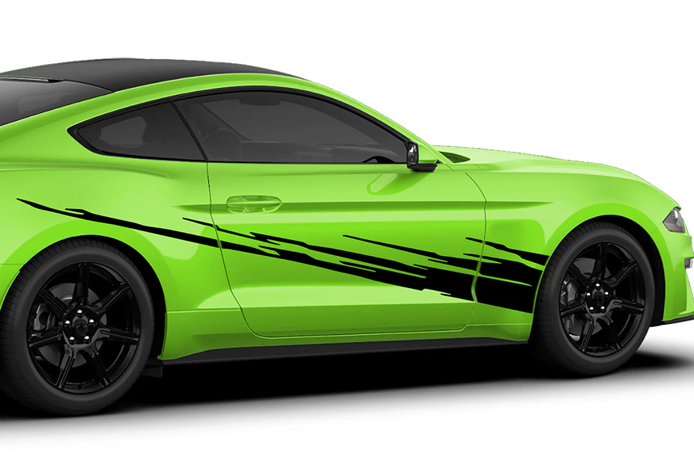 Lower Splash Side Decals Graphics Vinyl Stickers Compatible with Ford Mustang