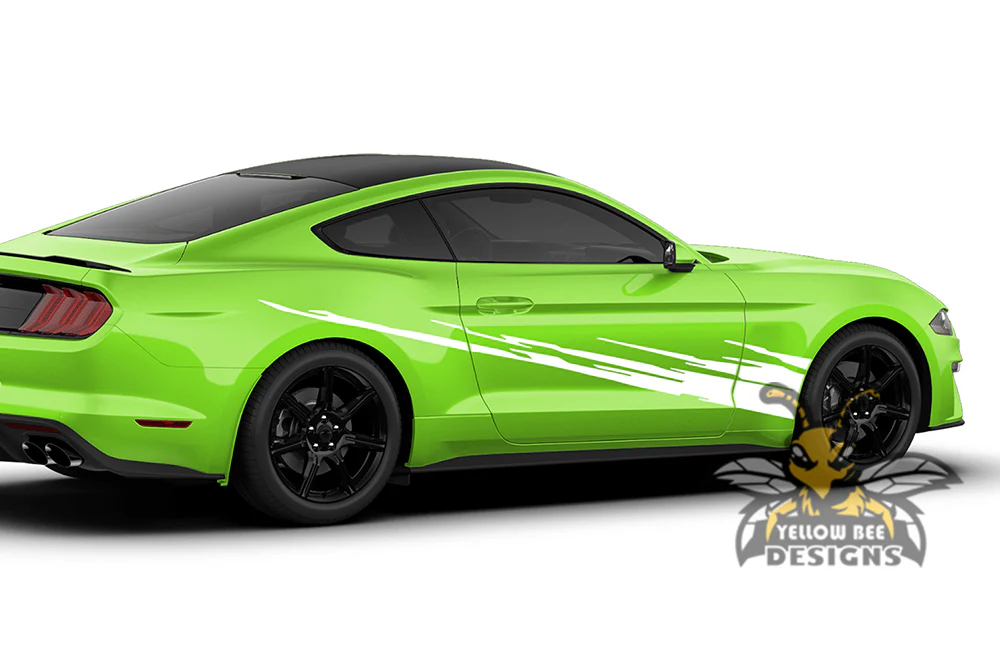 Lower Splash Side Decals Graphics Vinyl Stickers Compatible with Ford Mustang - Image 2