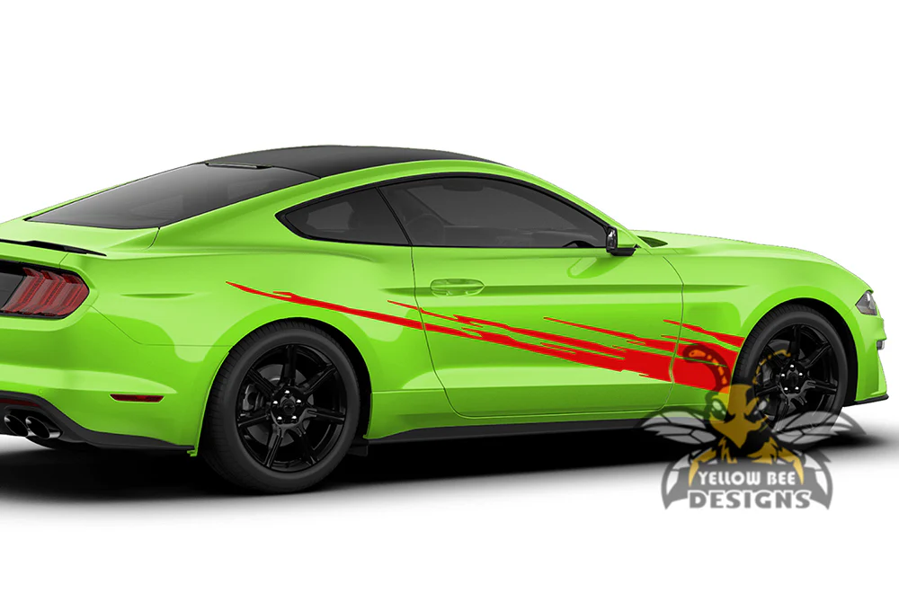 Lower Splash Side Decals Graphics Vinyl Stickers Compatible with Ford Mustang - Image 3