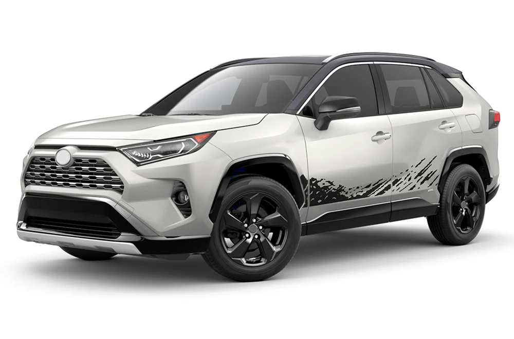 Lower Splash Side Door Graphics Vinyl Decals Compatible with Toyota RAV4