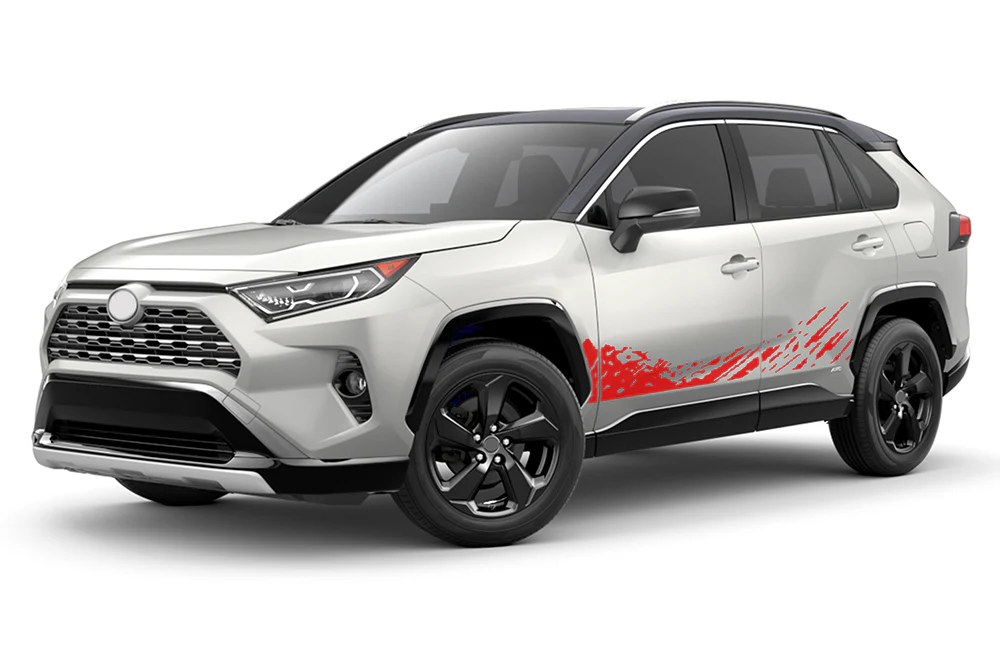 Lower Splash Side Door Graphics Vinyl Decals Compatible with Toyota RAV4 - Image 2