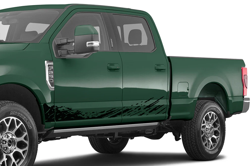 Lower Splash Side Door Stripes Vinyl Decals Compatible with Ford F250