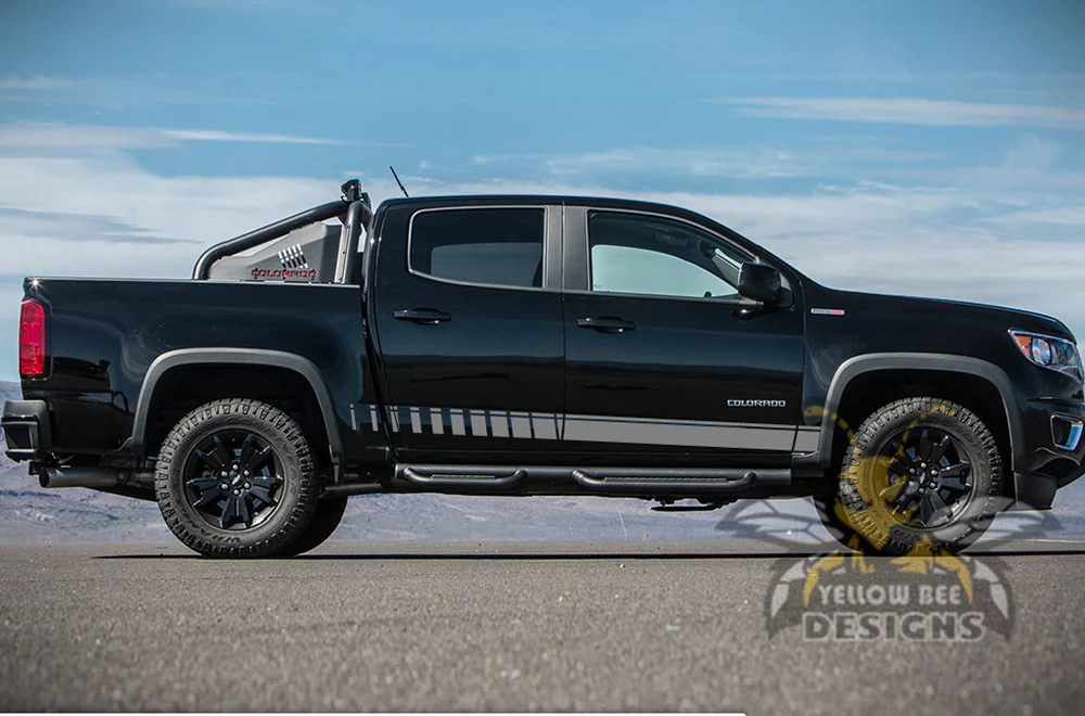 Lower Stripes Graphics Vinyl Decals Compatible with Chevrolet Colorado Crew Cab - Image 3