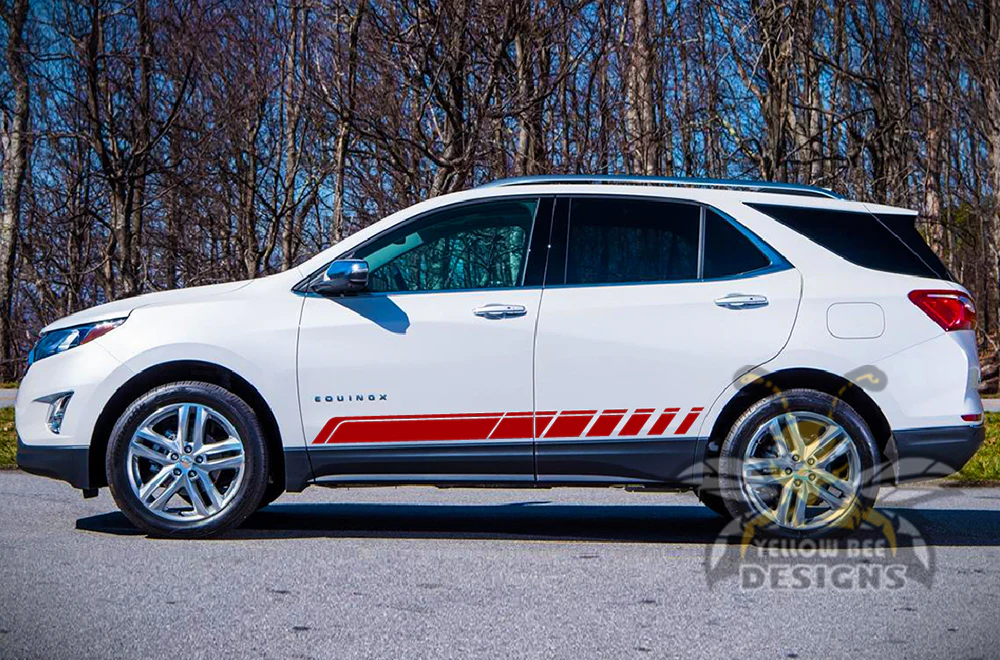 Lower Stripes Graphics Vinyl Decals Compatible with Chevrolet Equinox - Image 4