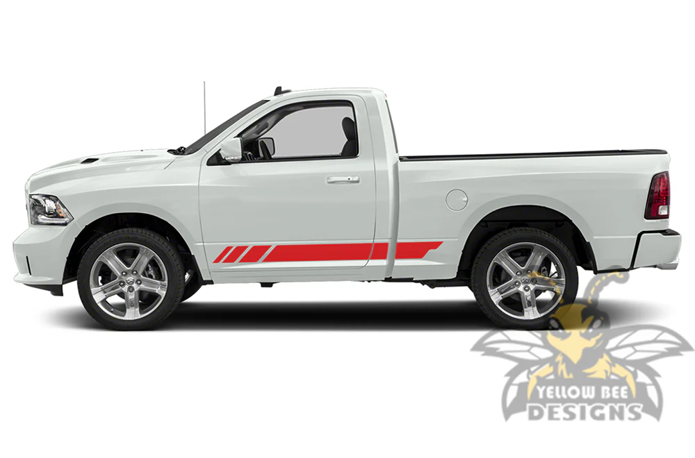 Lower Stripes Graphics Vinyl Decals Compatible with Dodge Ram Regular Cab 1500 - Image 3