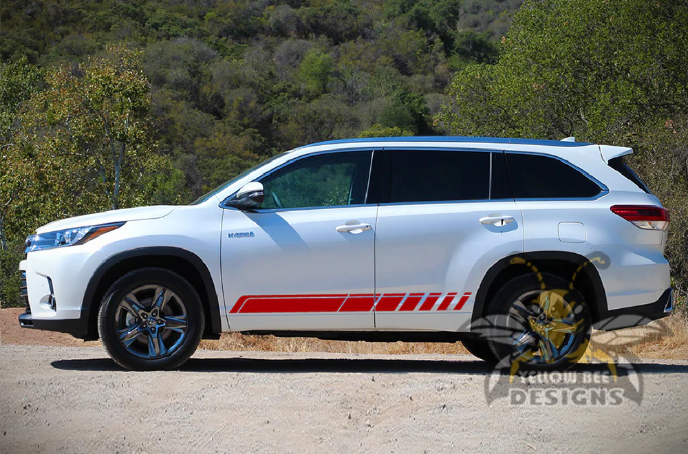 Lower Stripes Graphics Vinyl Decals Compatible with Toyota Highlander - Image 4