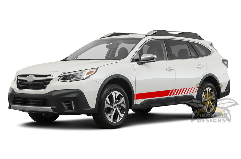 Lower Stripes Side Graphics Vinyl Decals Compatible with Subaru Outback - Image 3