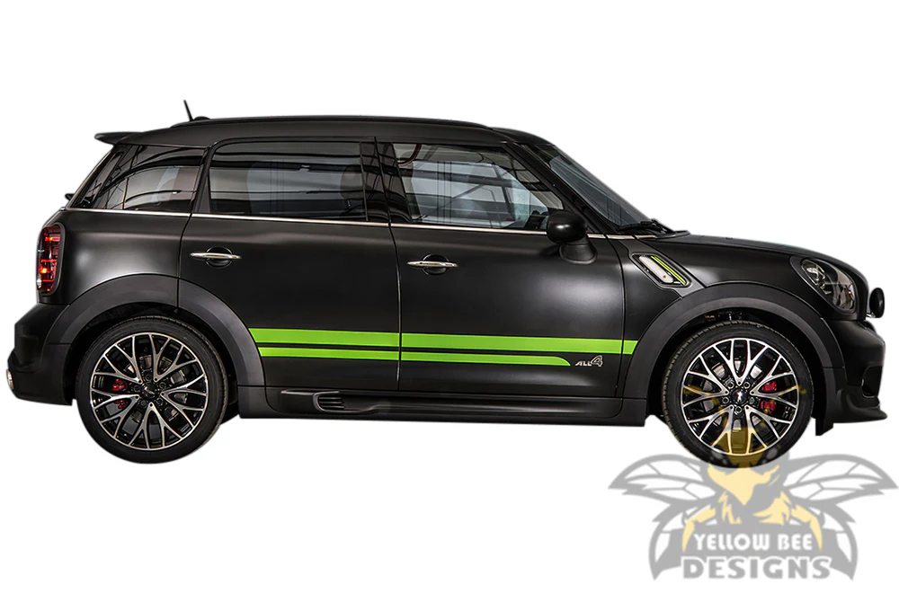 Mini Cooper Countryman Double Style Stripes Graphics Vinyl Decal Compatible with Mini Cooper Countryman - Image 3