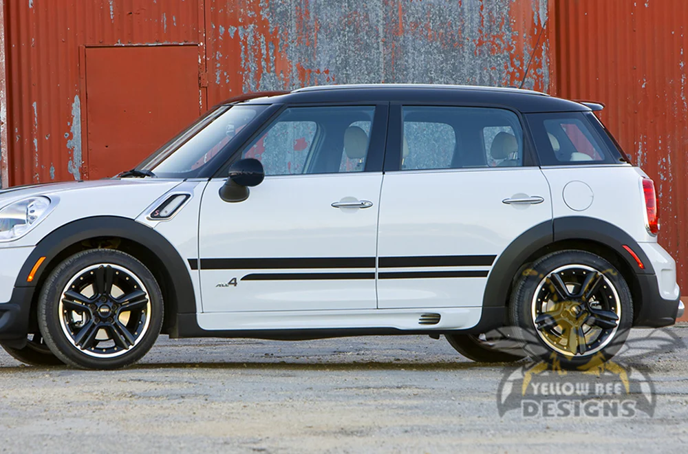 Mini Cooper Countryman Full Stripes Graphics Vinyl Decal Compatible with Mini Cooper Countryman - Image 12