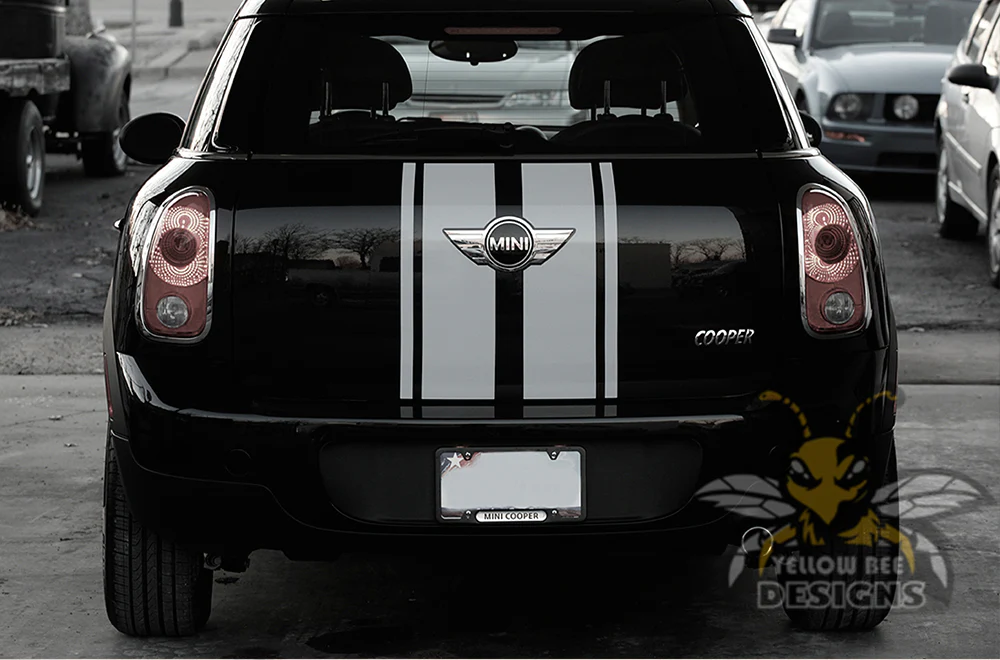 Mini Cooper Countryman Full Stripes Graphics Vinyl Decal Compatible with Mini Cooper Countryman - Image 13