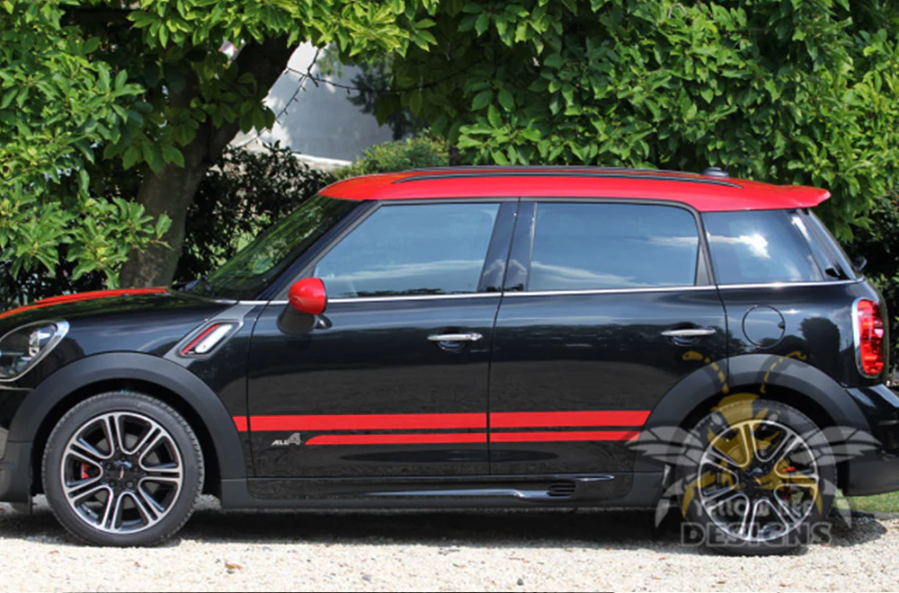 Mini Cooper Countryman Full Stripes Graphics Vinyl Decal Compatible with Mini Cooper Countryman - Image 4