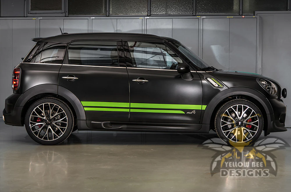Mini Cooper Countryman Full Stripes Graphics Vinyl Decal Compatible with Mini Cooper Countryman - Image 7