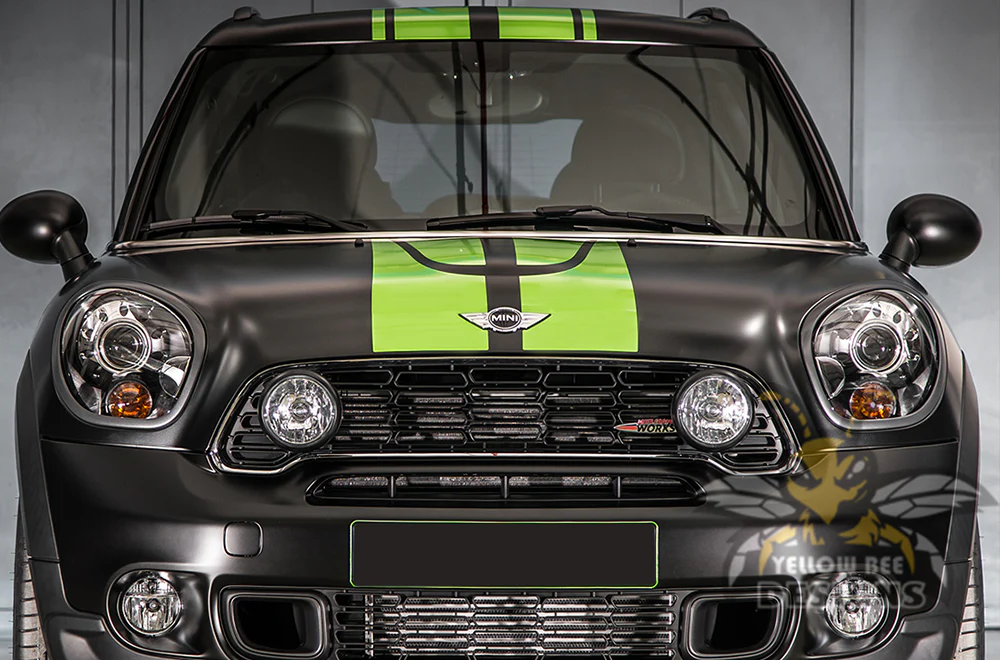 Mini Cooper Countryman Full Stripes Graphics Vinyl Decal Compatible with Mini Cooper Countryman - Image 9