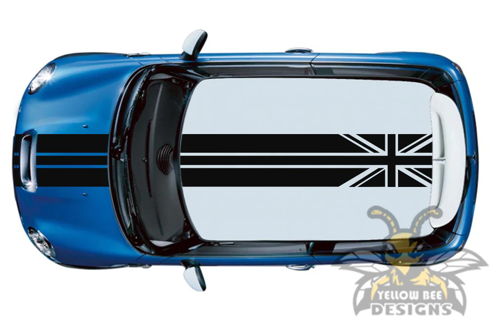 Mini Cooper Countryman UK Stripes Graphics Vinyl Decal Compatible with Mini Cooper Countryman - Image 2