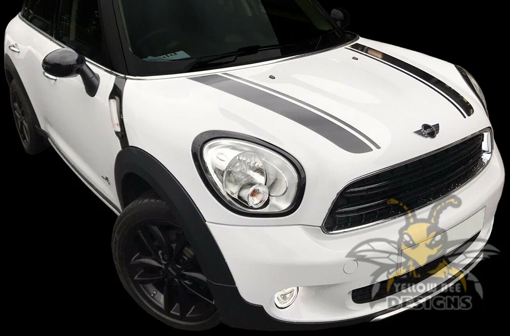 Mini Cooper Hood Decals Graphics Vinyl Compatible with Mini Cooper - Image 4