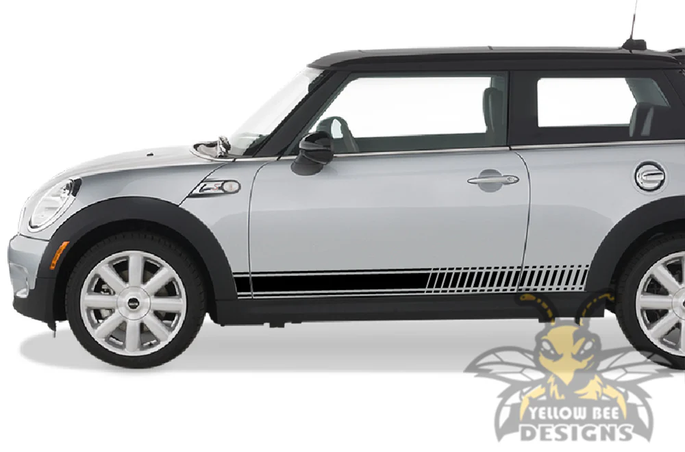 Mini Cooper Lower Side Stripes Graphics Vinyl Decal Compatible with Mini Cooper - Image 2