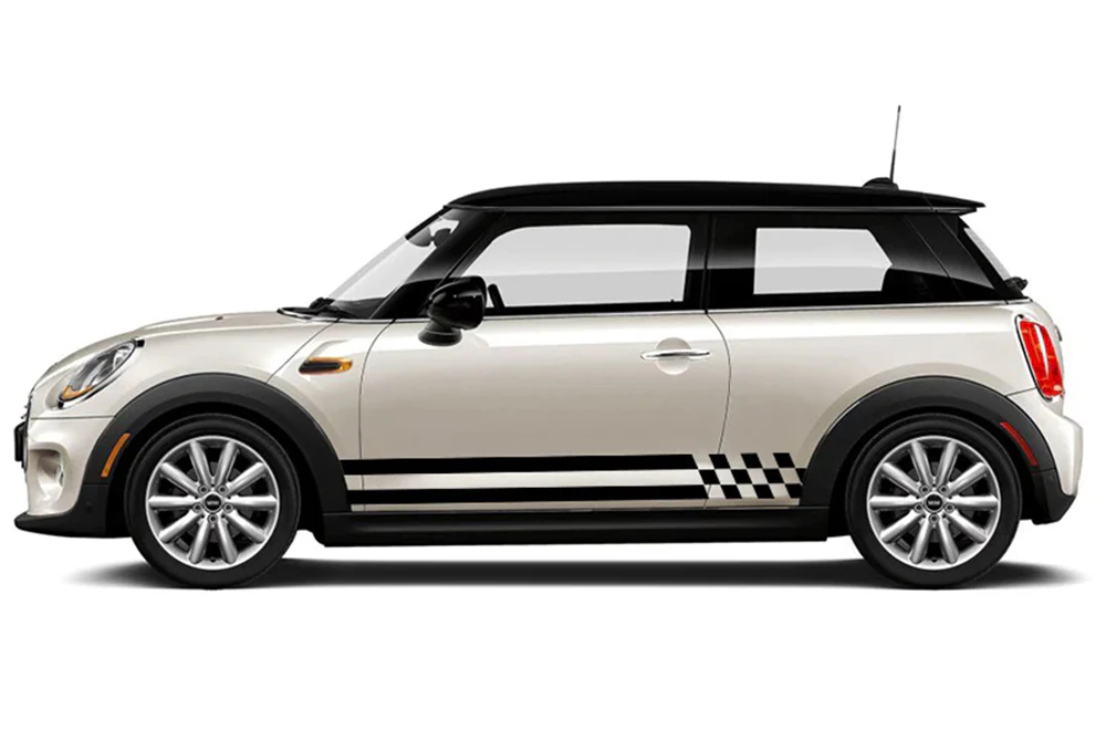 Mini Cooper Rally Stripes Graphics Vinyl Decal Compatible with Mini Cooper