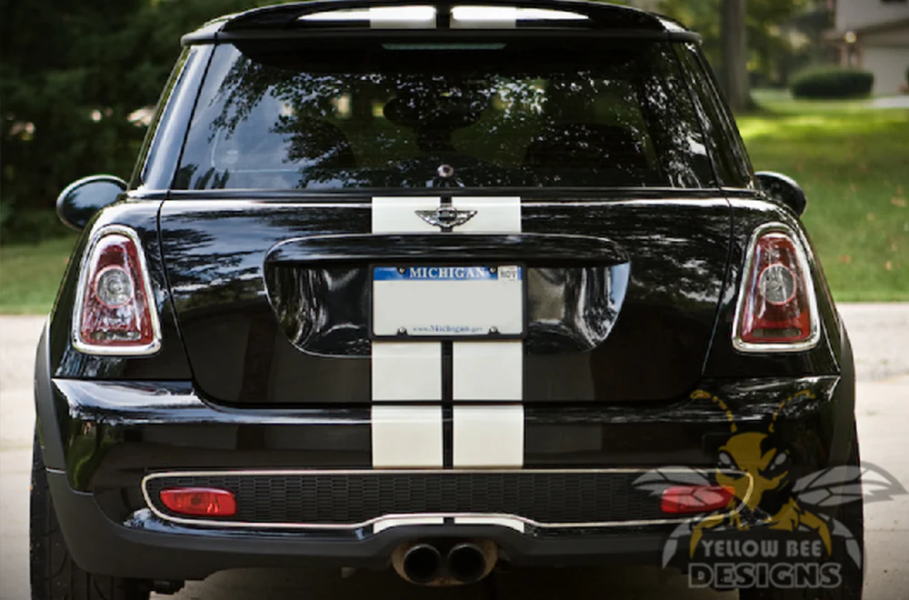 Mini Cooper Rally Stripes Graphics Vinyl Decal Compatible with Mini Cooper - Image 3