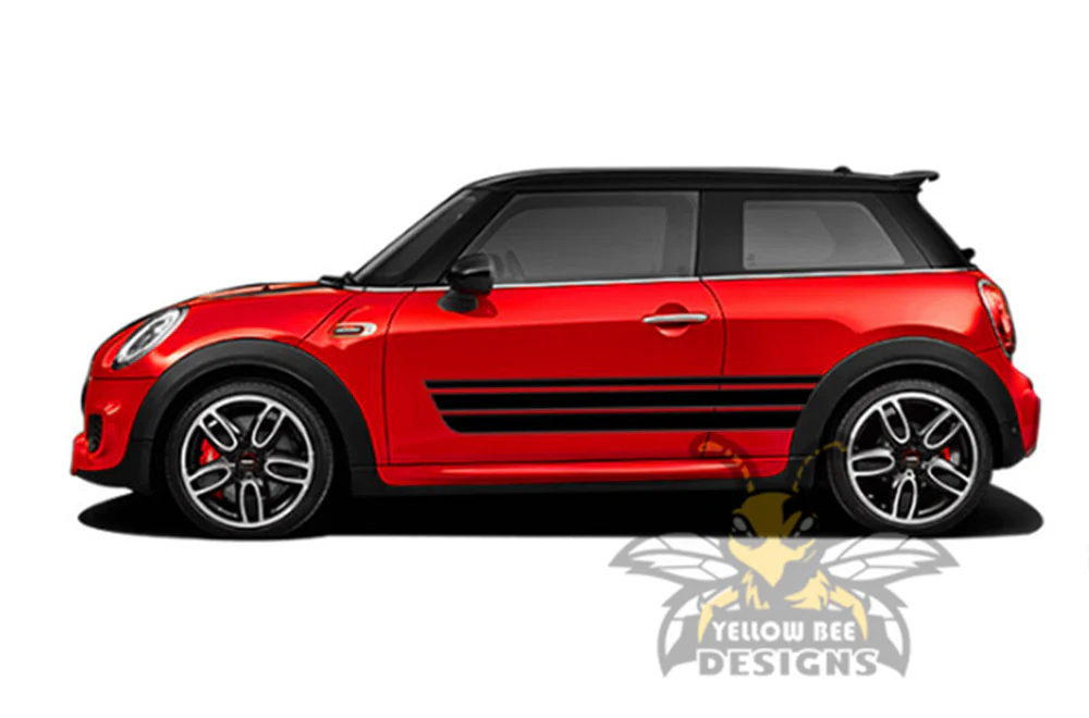 Mini Cooper Triple Stripes Graphics Vinyl Decal Compatible with Mini Cooper - Image 2