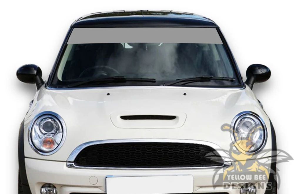 Mini Cooper Windshield Decals Graphics Vinyl Compatible with Mini Cooper - Image 3