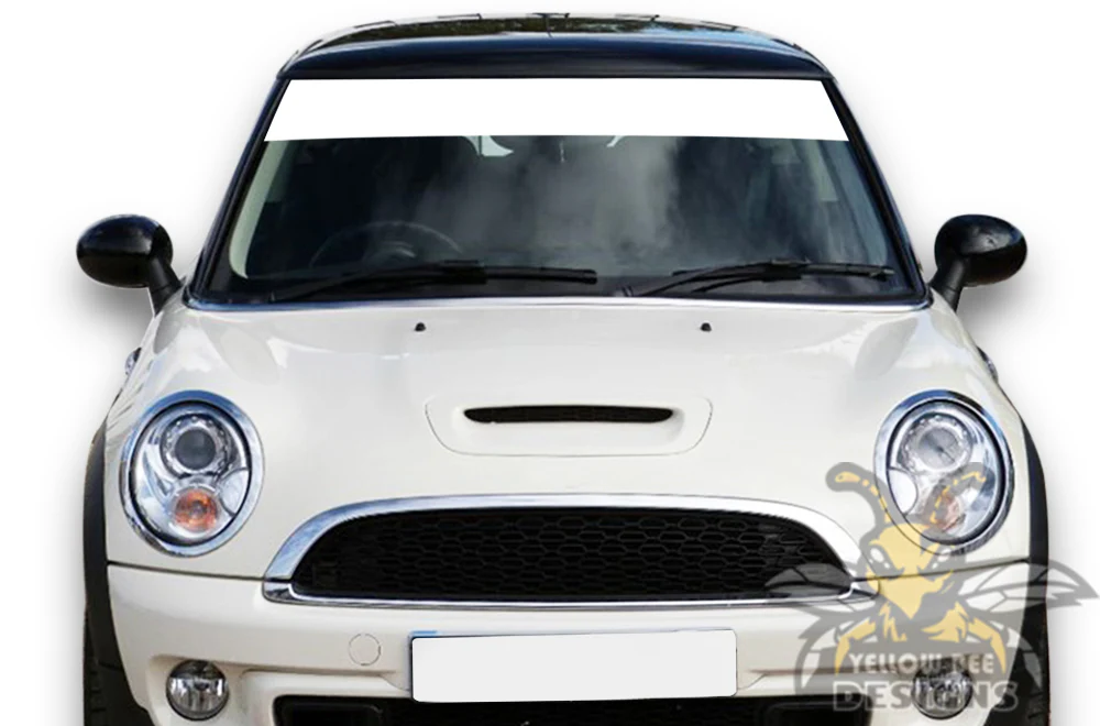 Mini Cooper Windshield Decals Graphics Vinyl Compatible with Mini Cooper - Image 4