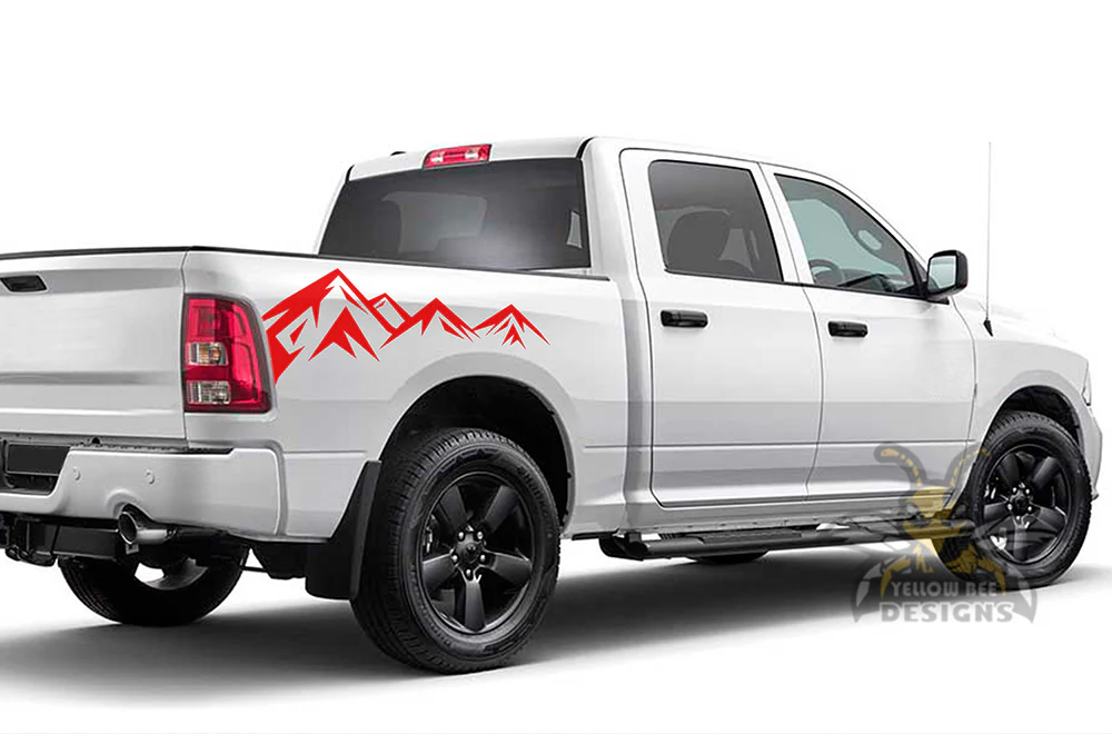 Mountain Adventure Graphics Vinyl Decals Compatible with Dodge Ram Crew Cab 1500 - Image 2