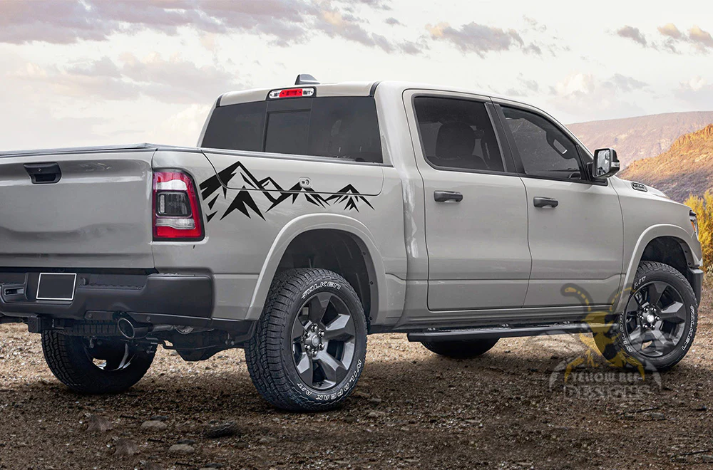Mountain Adventure Graphics Vinyl Decals Compatible with Dodge Ram Crew Cab 1500 - Image 4