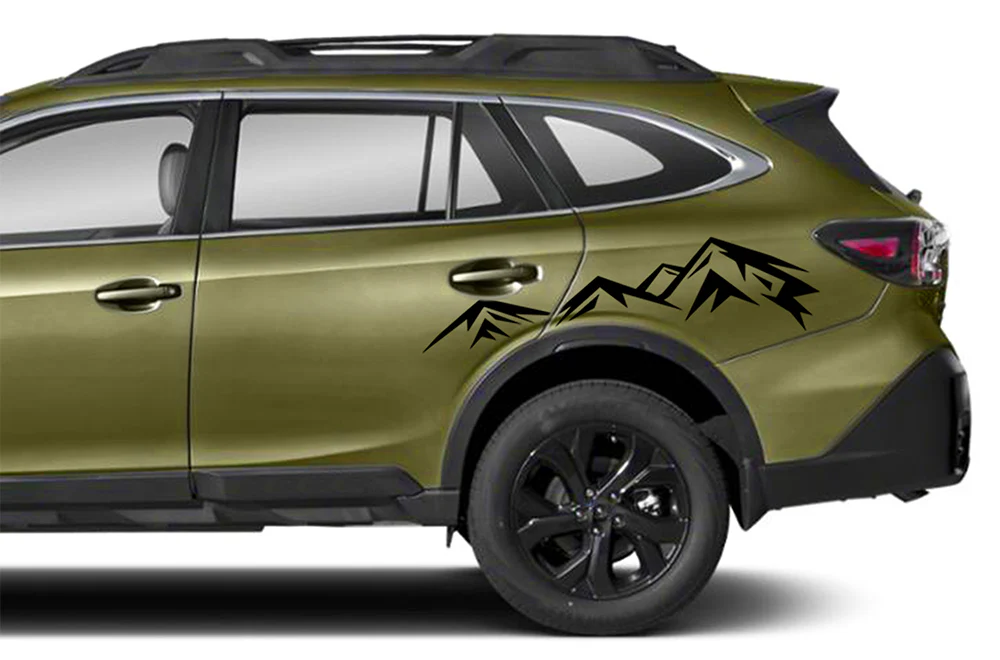 Mountain Back Graphics Vinyl Decals Compatible with Subaru Outback