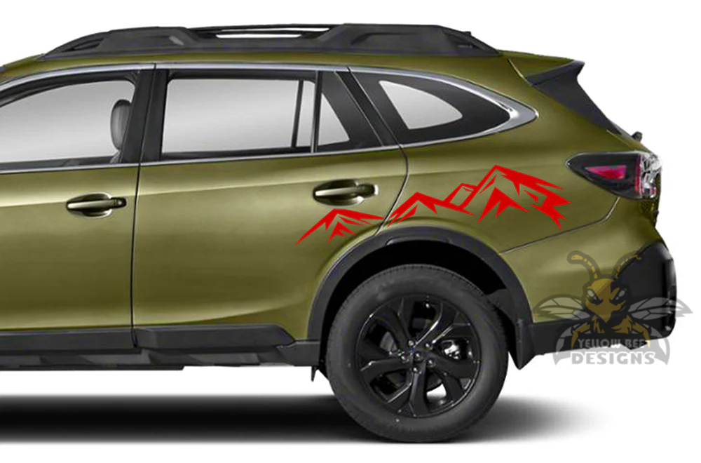 Mountain Back Graphics Vinyl Decals Compatible with Subaru Outback - Image 2