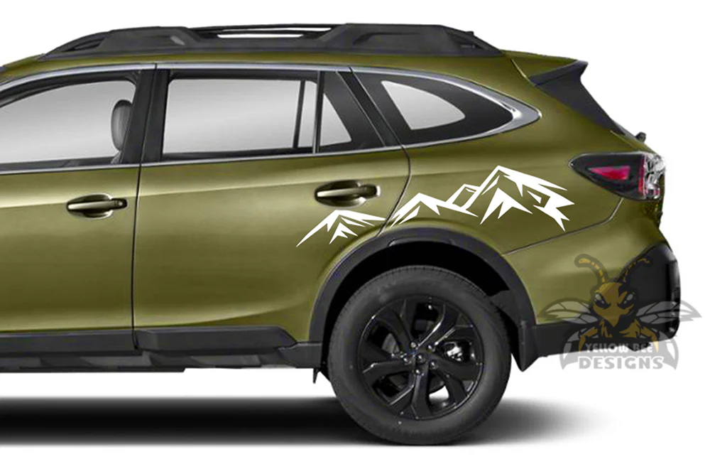 Mountain Back Graphics Vinyl Decals Compatible with Subaru Outback - Image 3