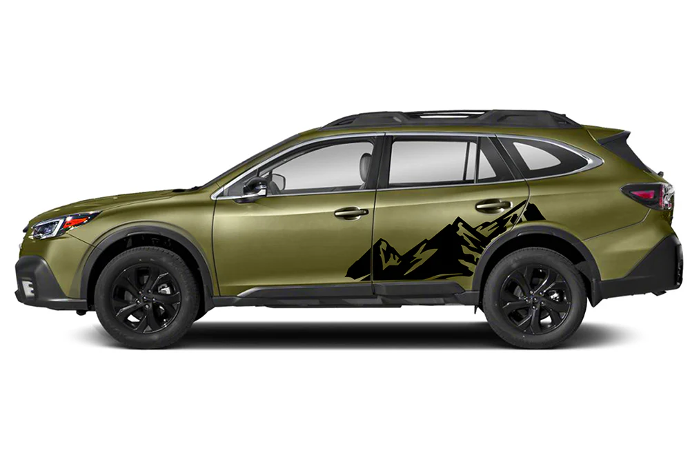 Mountain Back Side Graphics Vinyl Decals Compatible with Subaru Outback