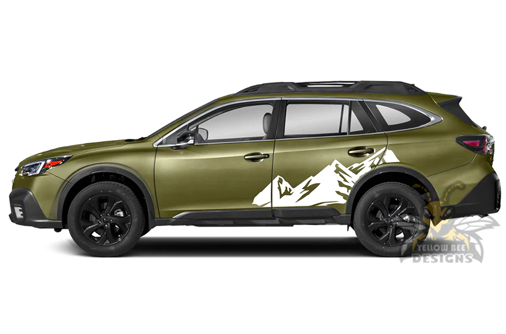 Mountain Back Side Graphics Vinyl Decals Compatible with Subaru Outback - Image 2
