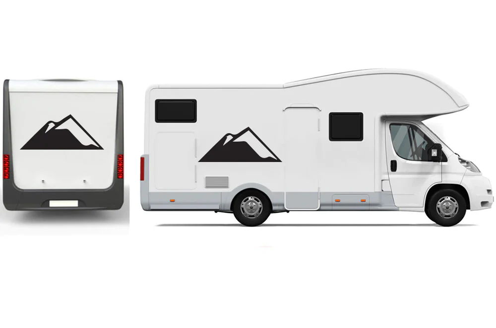 Mountain Decals, Graphics For RV, Trailer Hauler, Camper, Motor-Ηome, Caravan - Image 3