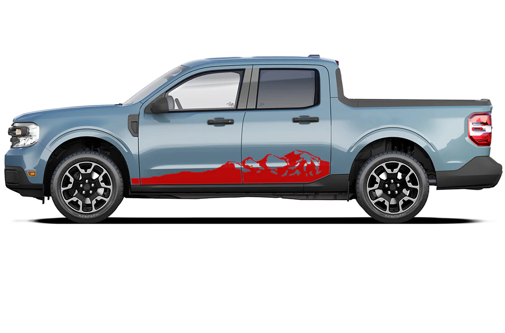 Mountain Door Side Decals Graphics Compatible with Ford Maverick - Image 3