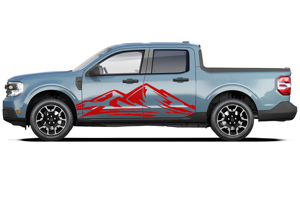 Mountain Door Side Graphics Vinyl Decals Compatible with Ford Maverick - Image 3
