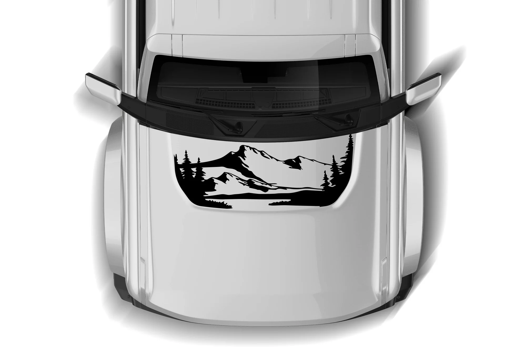 Mountain Lake Hood Graphics Decal Compatible with Ford Bronco