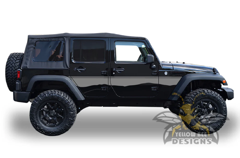Mountain Line Side Graphics Kit Vinyl Decal Compatible with Jeep Wrangler - Image 3