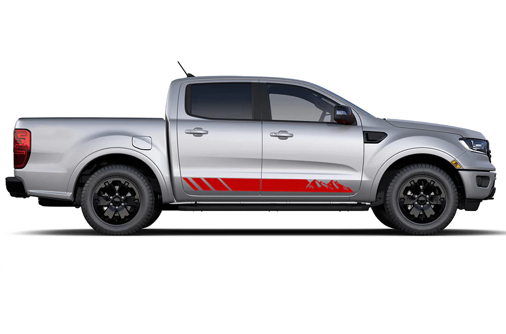 Mountain Lower Door Side Stripes Decals Compatible with Ford Ranger - Image 3